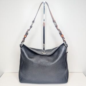 Vintage Coach Chelsea Black Leather Shoulder Bag